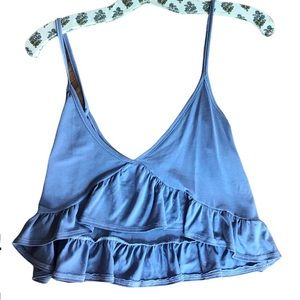 Periwinkle colored Urban Outfitters crop top